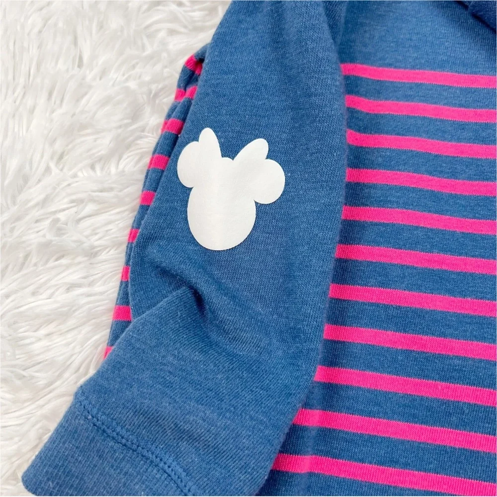 Gap toddler girl’s long sleeve striped Disney sweatshirt dress‎